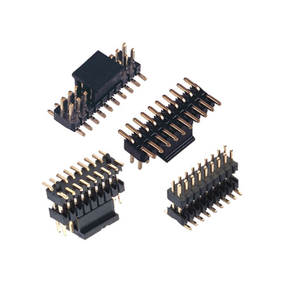 SMT 500V 1.0mm Pin Header Connectors Double Row Gold Plating
